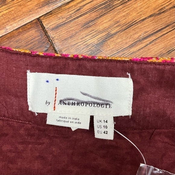 Anthropologie tribal print front tie skirt NWT - Picture 4 of 7